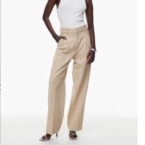 Aritzia wilfred beige effortless trouser
